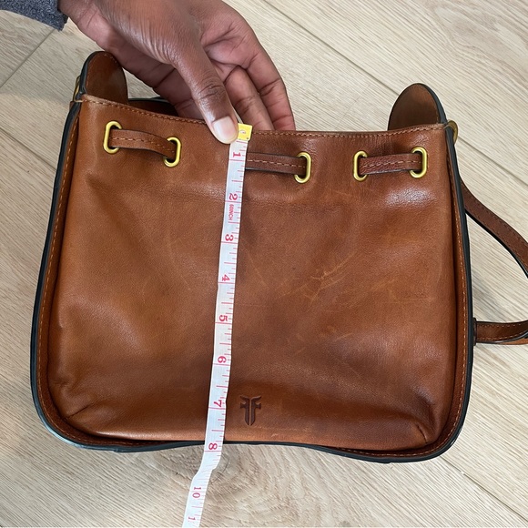 Frye Leather Crossbody Drawstring Purse - Picture 10 of 11